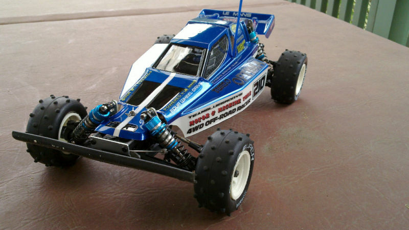 Jeu De Roues Kyosho Turbo Optima Pro Lazer ZX Vintage Bleu 1/10